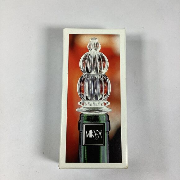 Mikasa Other - Mikasa Monterey Glass Bottle Stopper Elegant Finial Decanter Wine New In Box